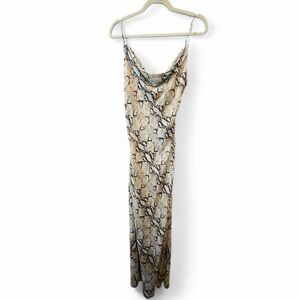 Superdown Dina Draped Maxi Dress Size Med